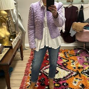 New Denim Novelty Floral Jacket